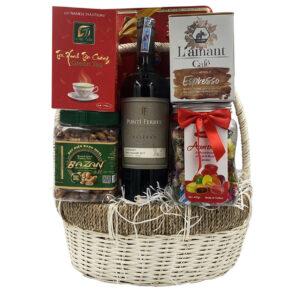 giỏ quà tết vang punti ferrer reserva cabernet sauvignon