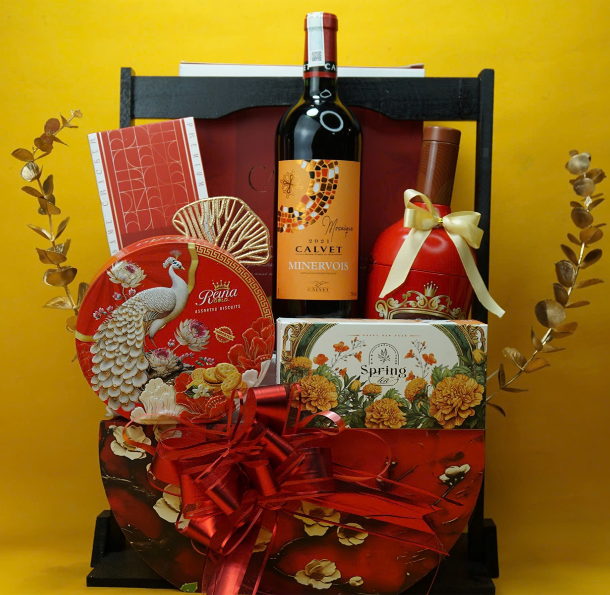 giỏ quà tết calvet minervois g96 giỏ quà tết calvet minervois g96