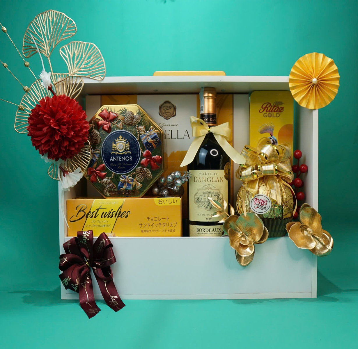 giỏ quà tết château danglan g55 giỏ quà tết château danglan g54