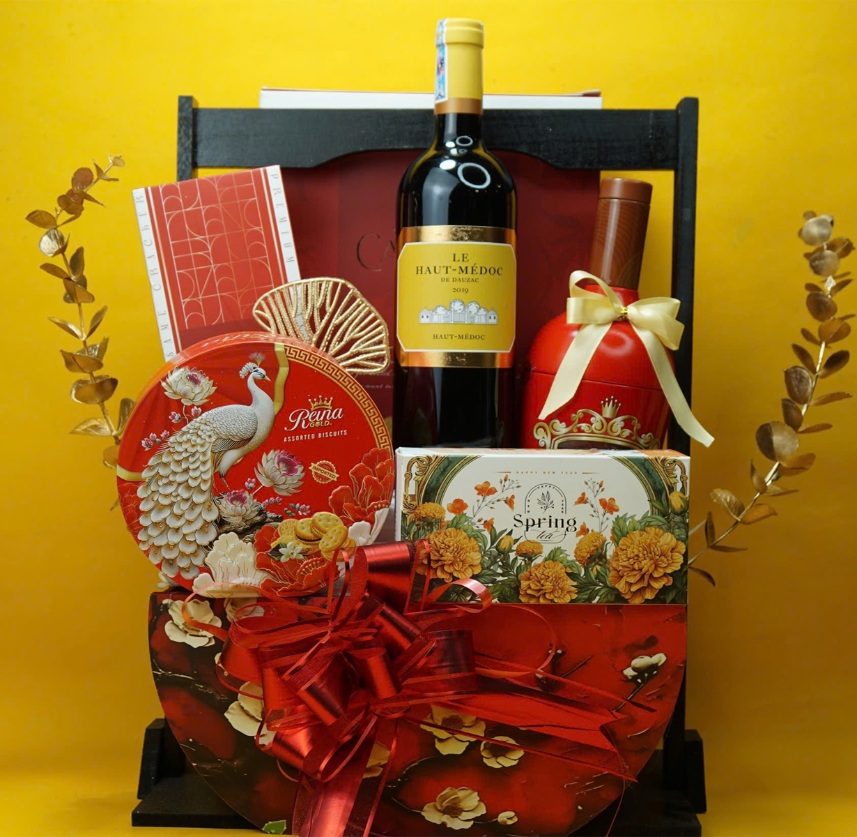 giỏ quà tết  chateau dauzac le haut-médoc g90