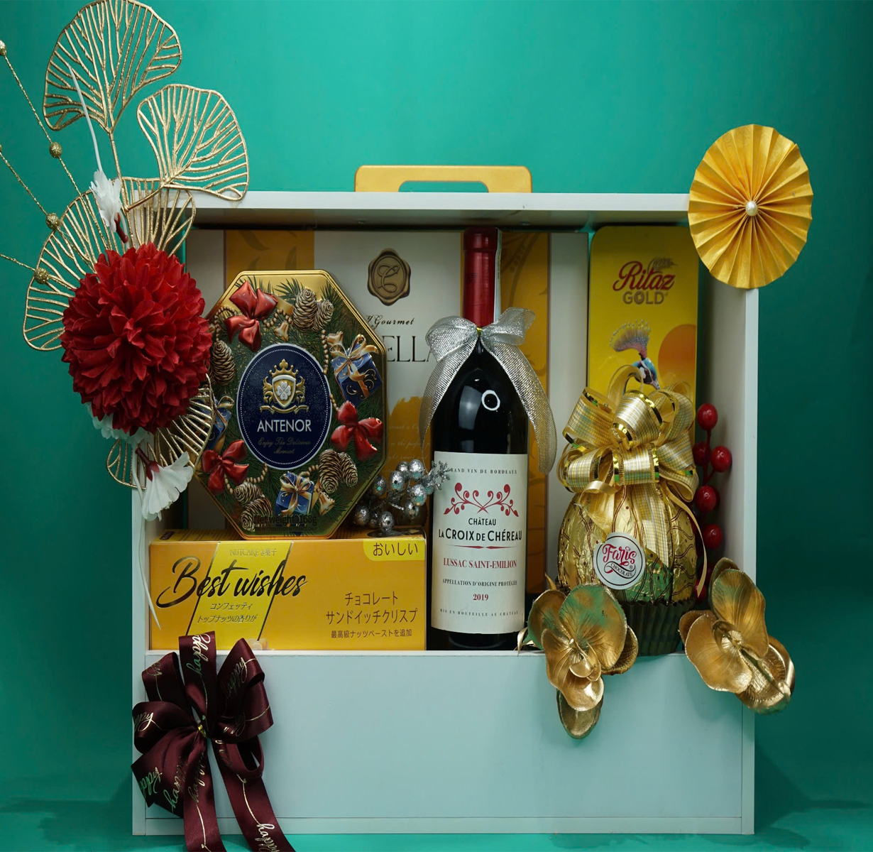 giỏ quà tết château la croix de chéreau g48 giỏ quà tết château la croix de chéreau g48