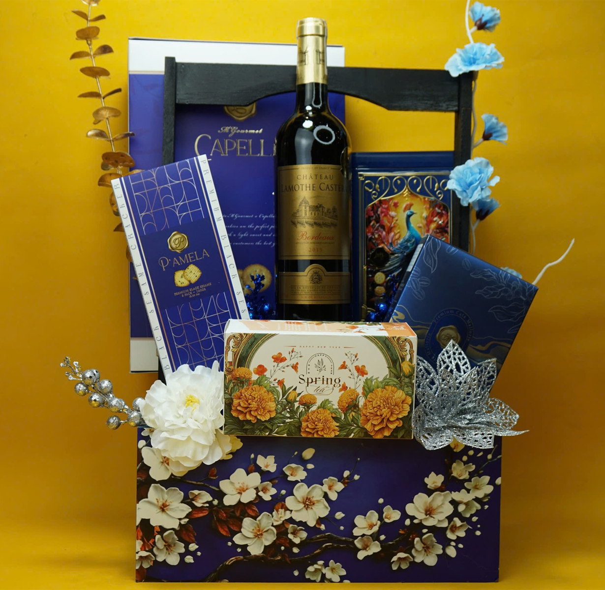 giỏ quà tết chateau lamothe castera g136 giỏ quà tết chateau lamothe castera g136