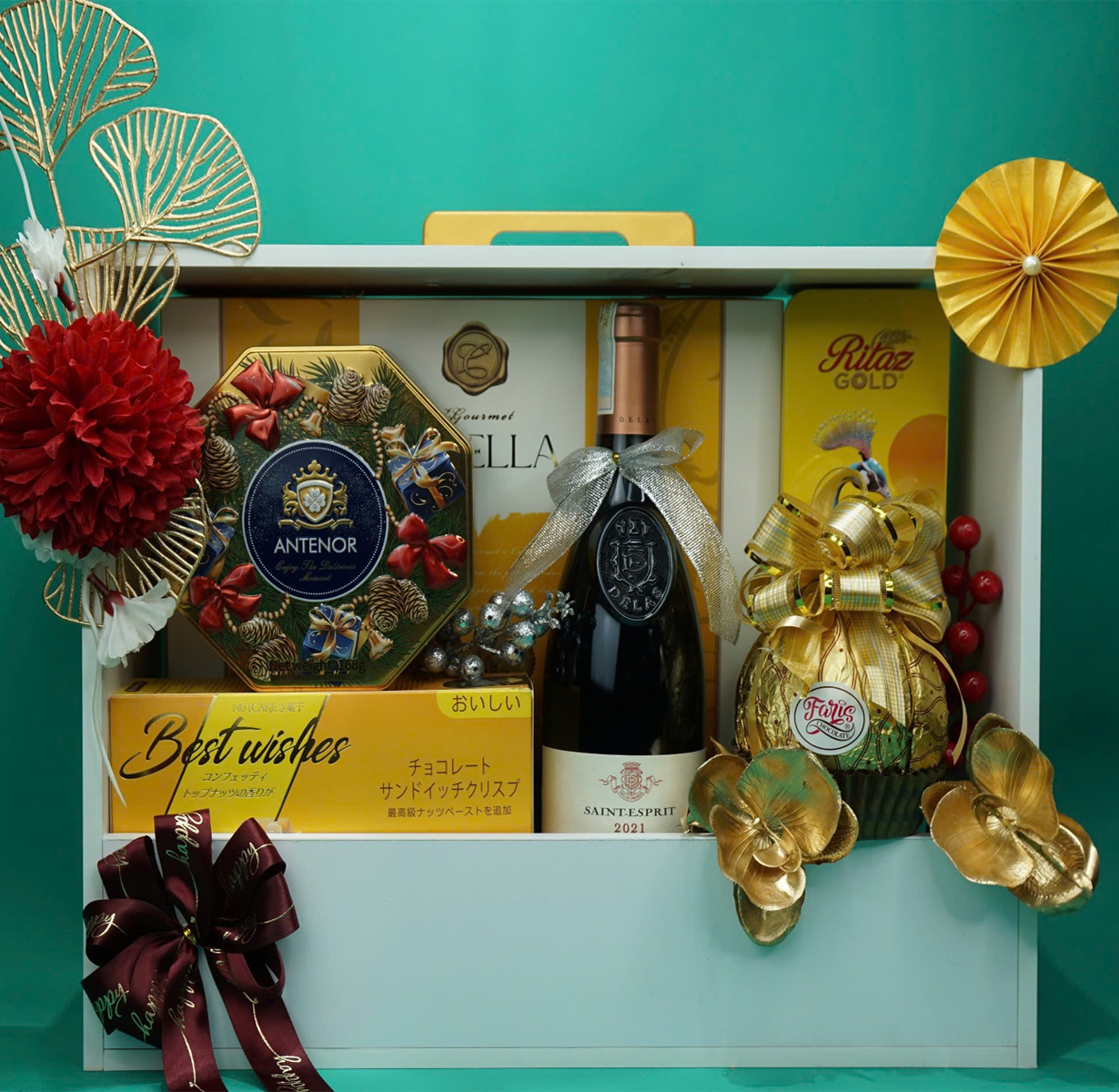 giỏ quà tết delas saint esprit cote du rhone g58 giỏ quà tết delas saint esprit cote du rhone g58