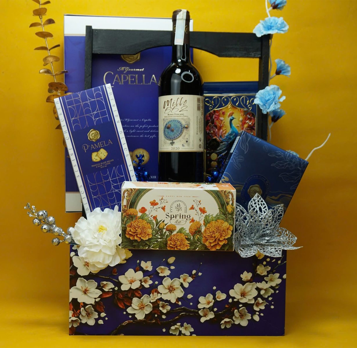 giỏ quà tết mille 552 rosso toscano g132 giỏ quà tết mille 552 rosso toscano g132