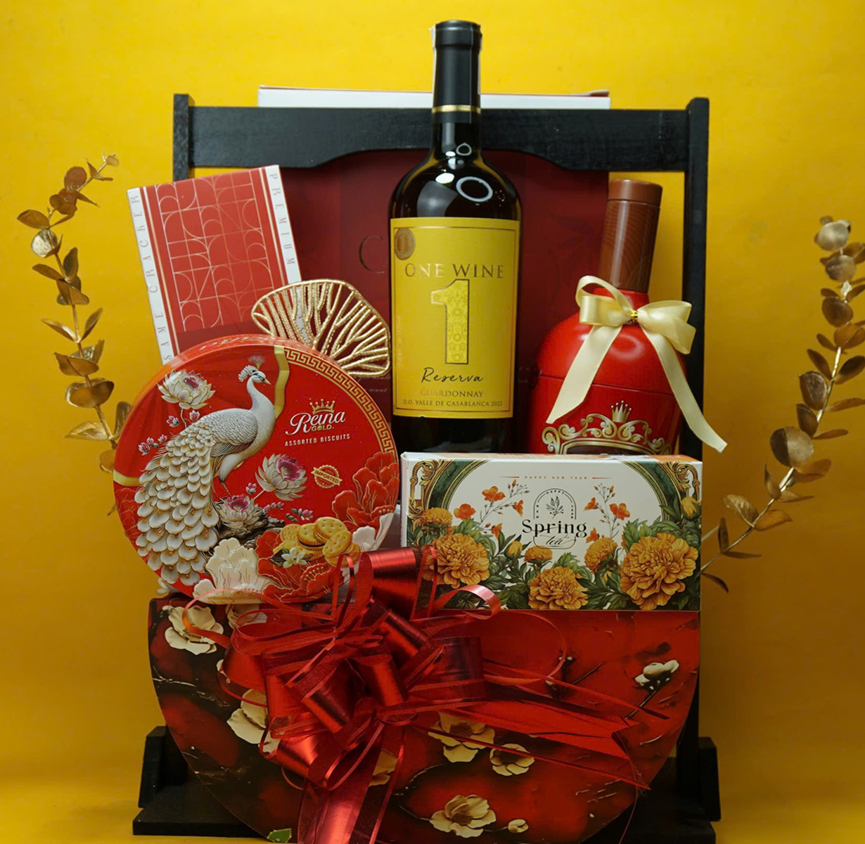 giỏ quà tết one wine chardonnay g118 giỏ quà tết one wine chardonnay g118