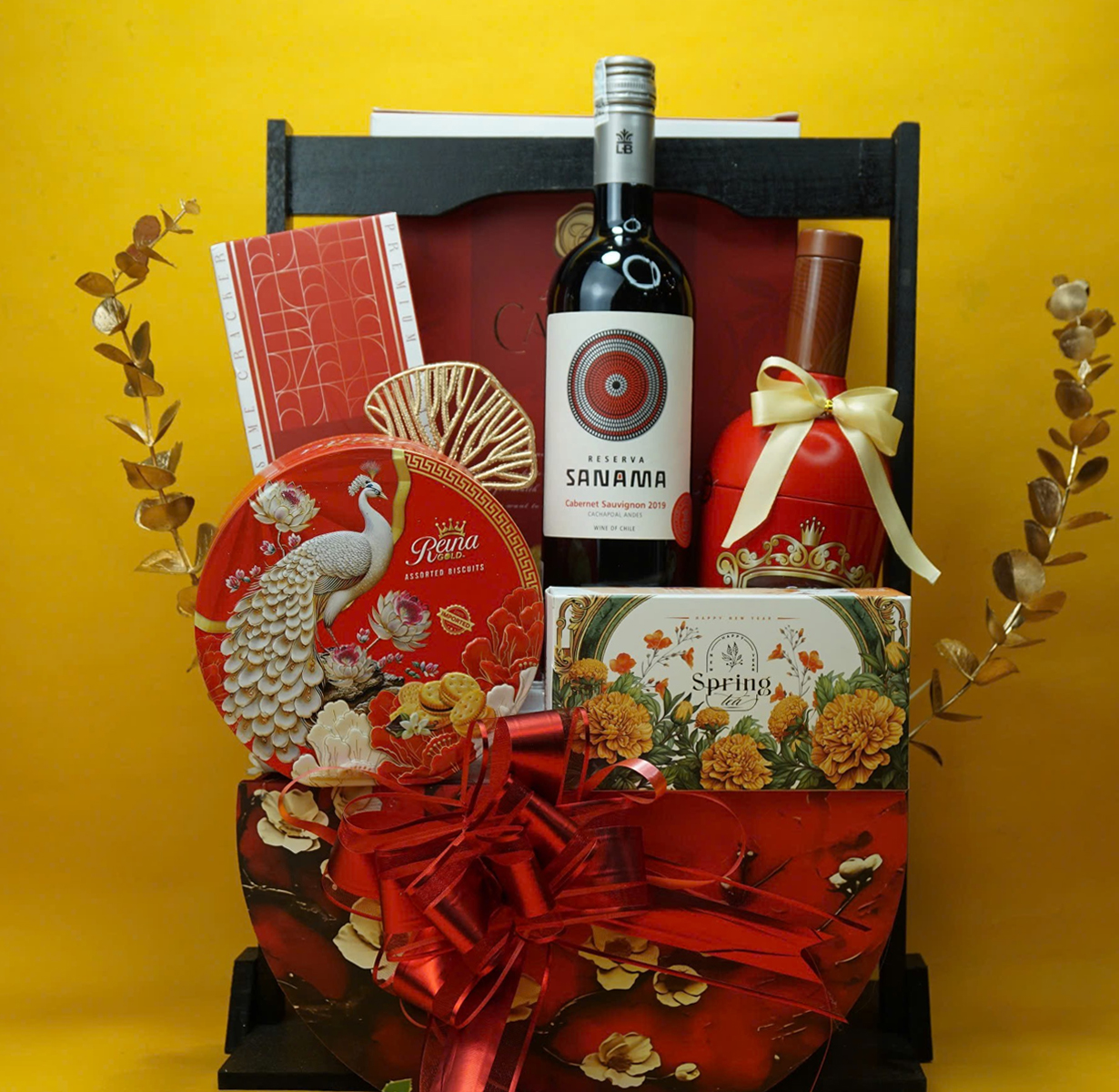 giỏ quà tết reserva sanama cabernet sauvignon g109