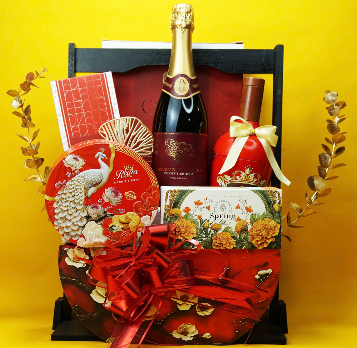 giỏ quà tết sparkling dark grape juice g83 giỏ quà tết sparkling dark grape juice g83