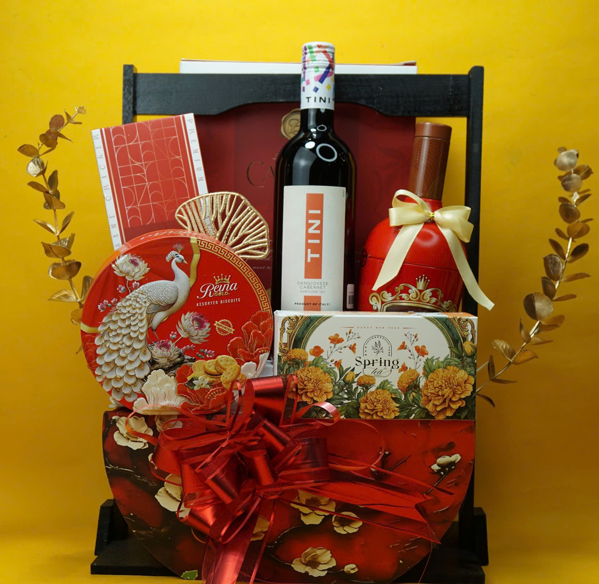 giỏ quà tết tini sangiovese cabernet rubicone g104