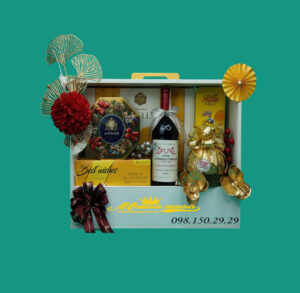 giỏ quà tết vang château la croix de chéreau g59