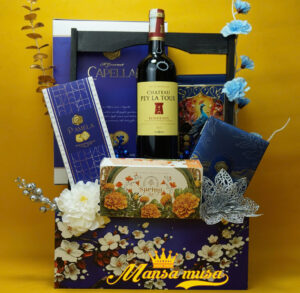 giỏ quà tết vang chateau pey la tour g113