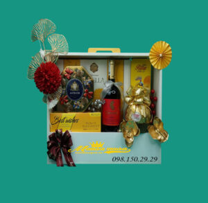 giỏ quà tết rượu vang chilano syrah g74