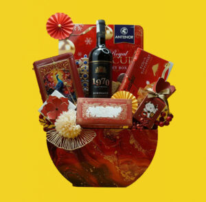 giỏ quà tết vang pháp bordeaux 1970 g37