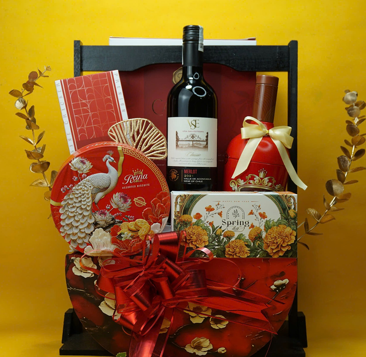 giỏ quà tết vina san esteban classic merlot g100