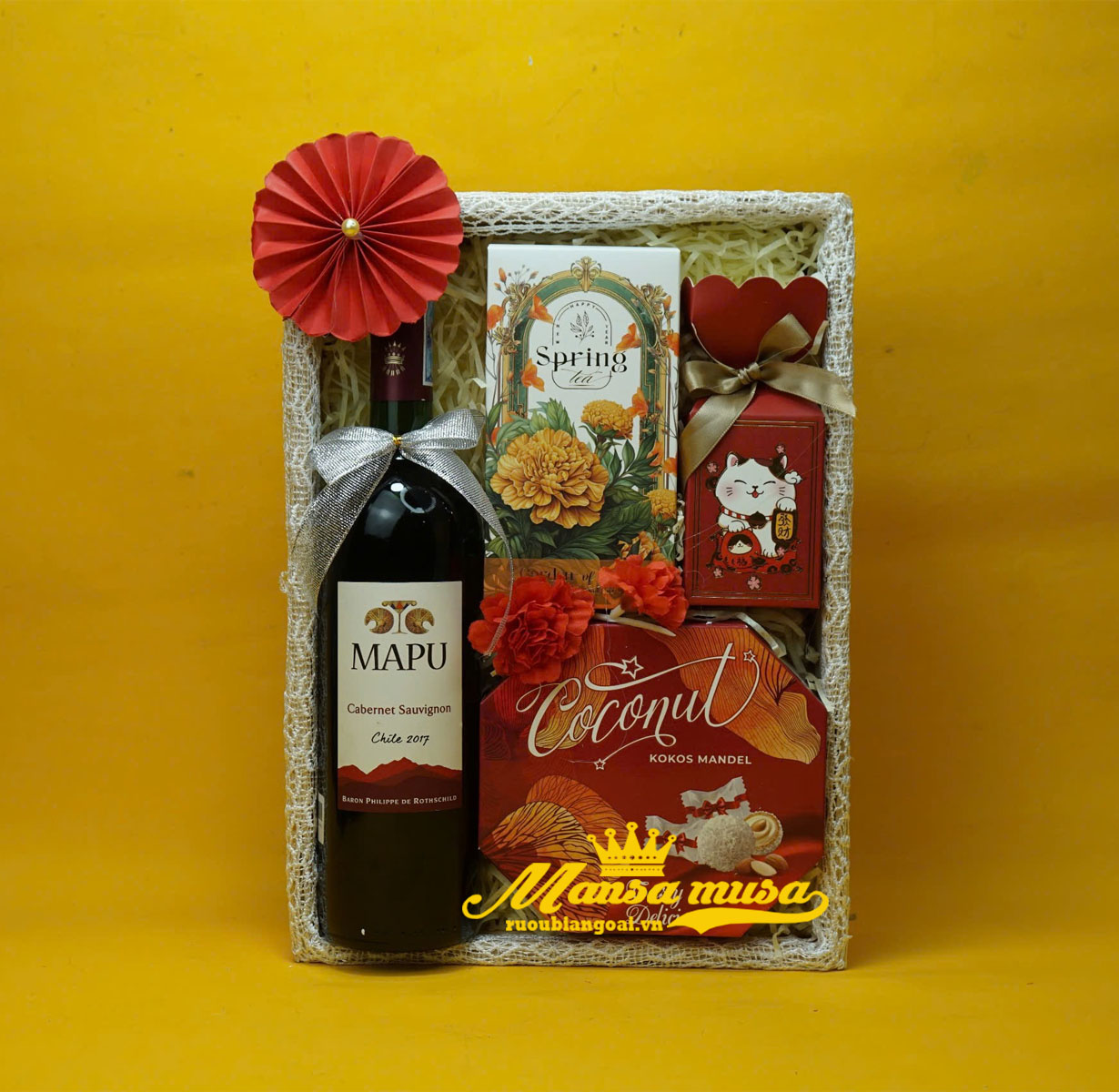 Hộp quà tết vang chile mapu cabernet sauvignon 2025 H74
