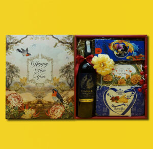 hộp quà tết vang peacock h49