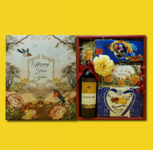 hộp quà tết vang queen bee semi dolce h53