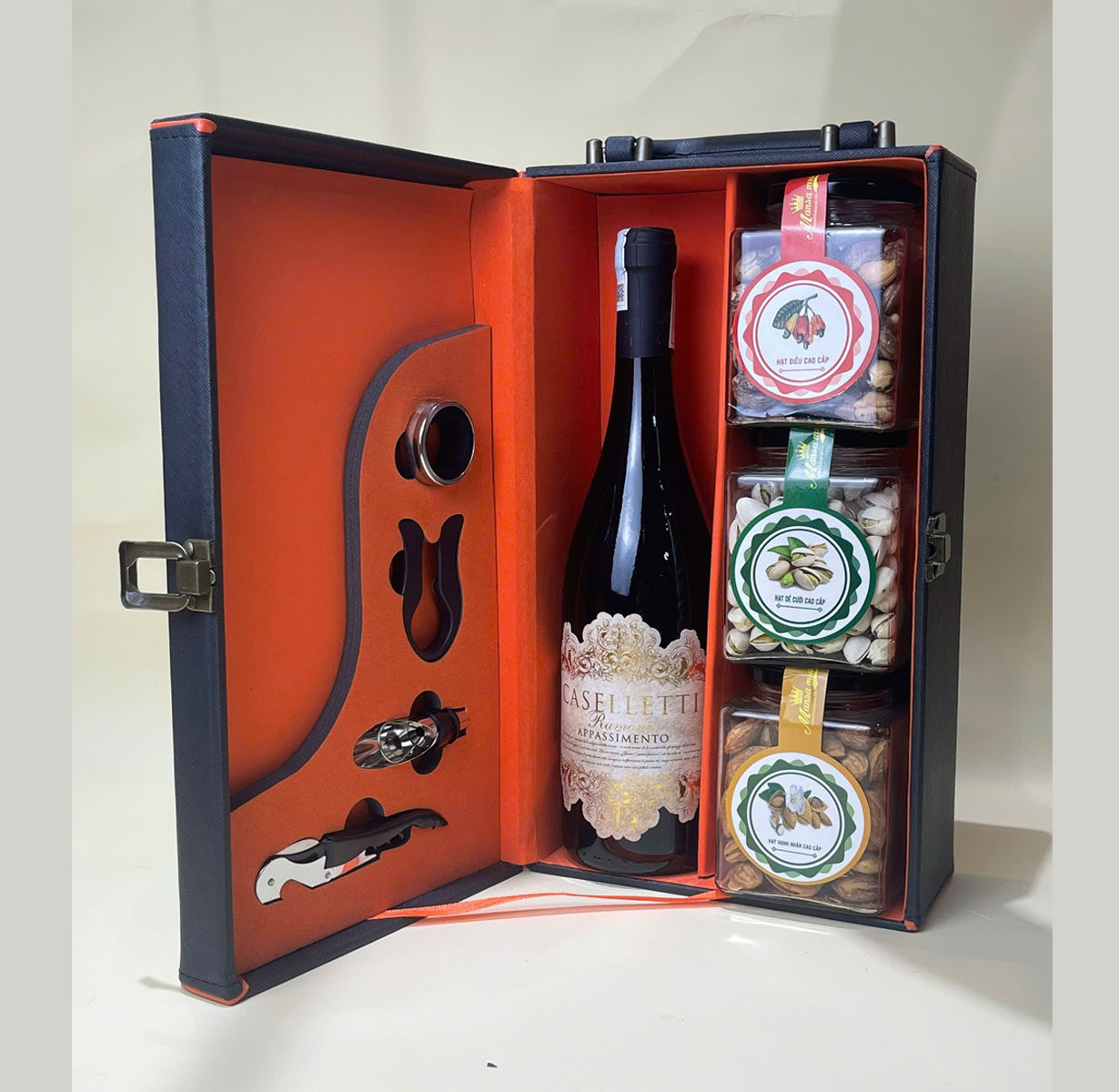 Hộp quà tết vang ý caselletti ramone appassimento 2025 H57