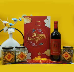 Hộp quà tết vang pháp b 1870 borie manoux H8