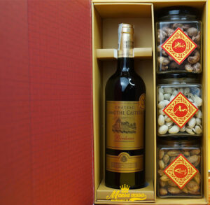 Hộp quà tết vang pháp lamothe castera H14