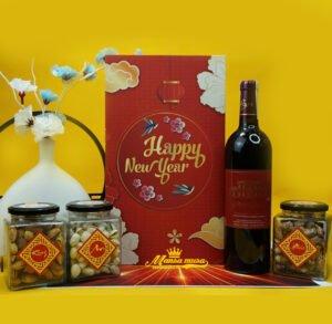 Hộp quà tết vang pháp le petit cadeau bordeaux superieur H10