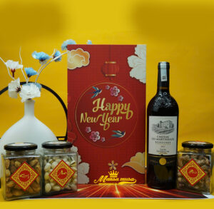 Hộp quà tết vang pháp les martineaux bordeaux H4