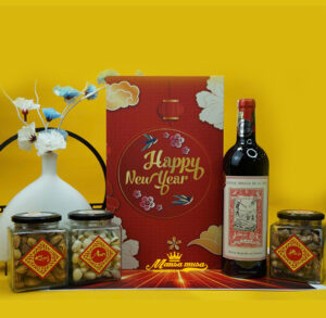 Hộp quà tết vang pháp moulin de la faye bordeaux H5